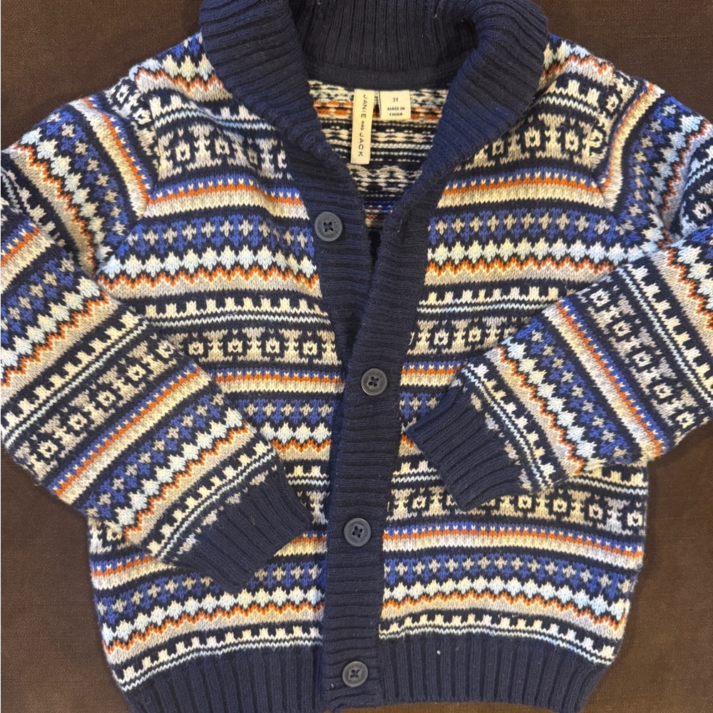 💙🧡Janie and Jack Toddler 2T Fair Isle Sweater 💙🧡